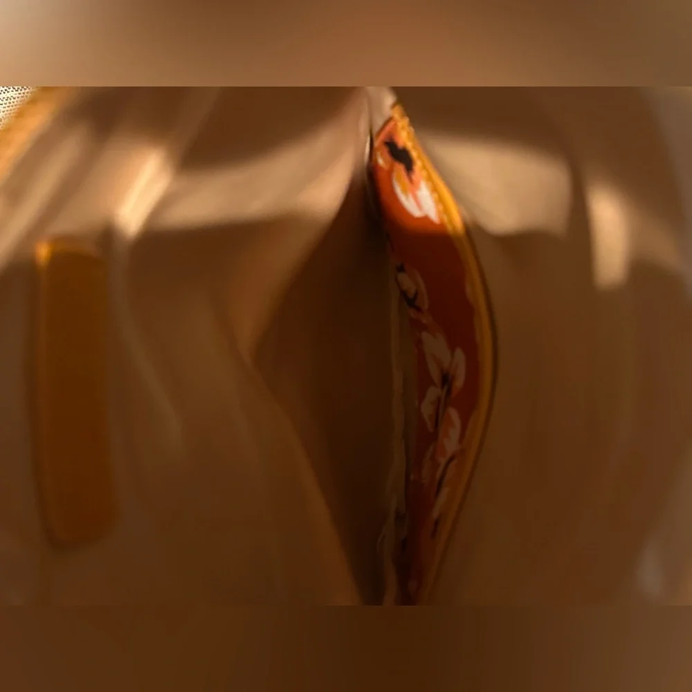 Rachel Pally Anthropologie‎ Zahara Floral Orange Reversible ZipTop Clutch New